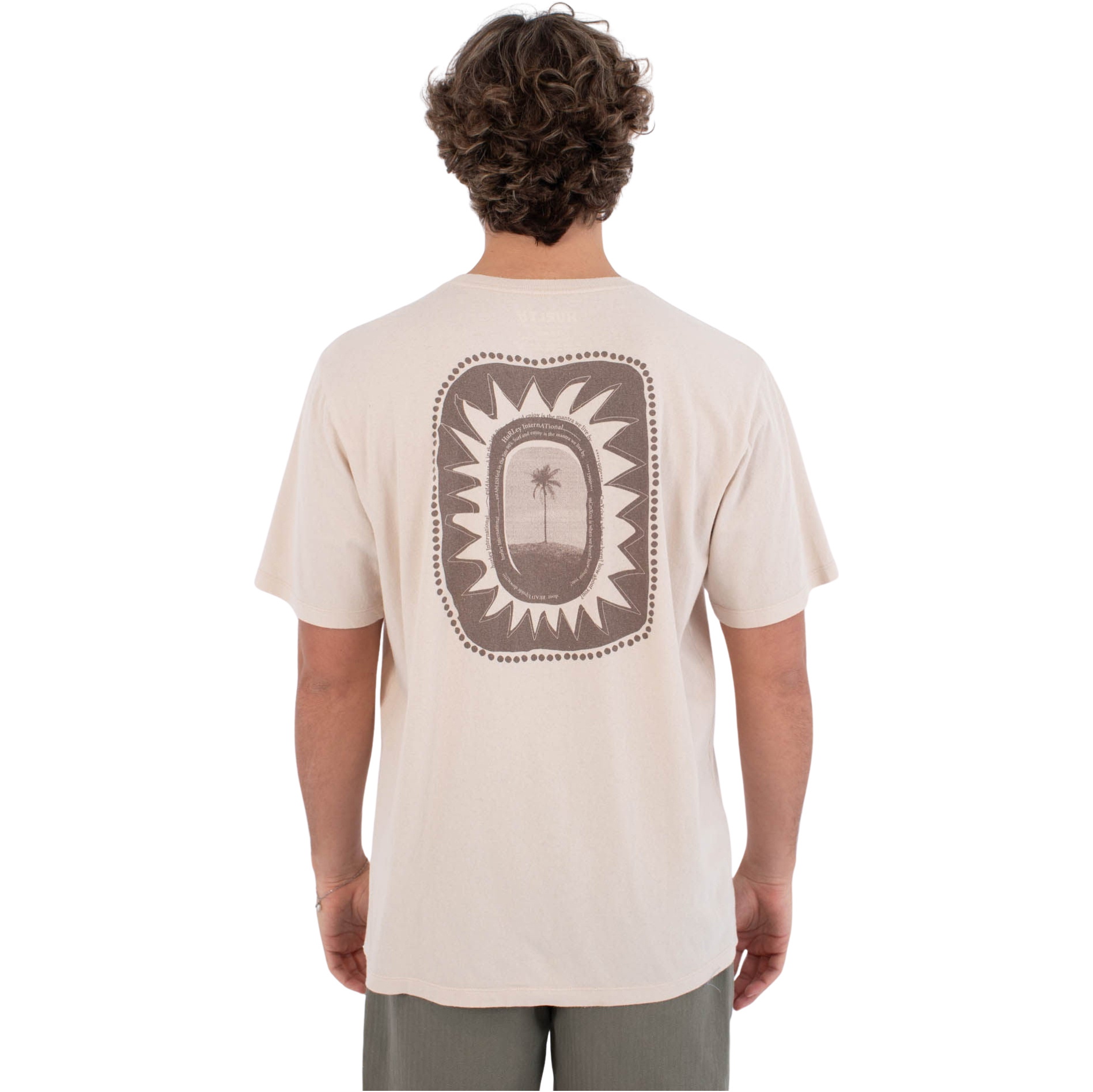 2026 Hurley Mens Seclusion T-Shirt HSP26MMTS08556073 - Off-white